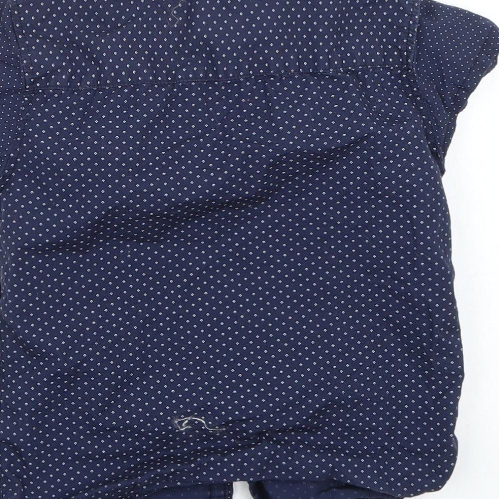 George Boys Blue Basic Button-Up Size 4-5 Years