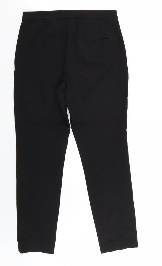 H&M Womens Black Trousers Size 6 L29 in