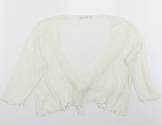 BM Womens White Cape Jumper Size XL