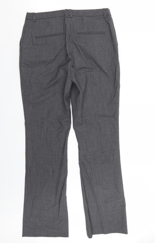 H&M Womens Grey Trousers Size 8 L30 in