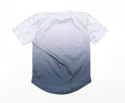 London Boys Blue Basic T-Shirt Size 7 Years