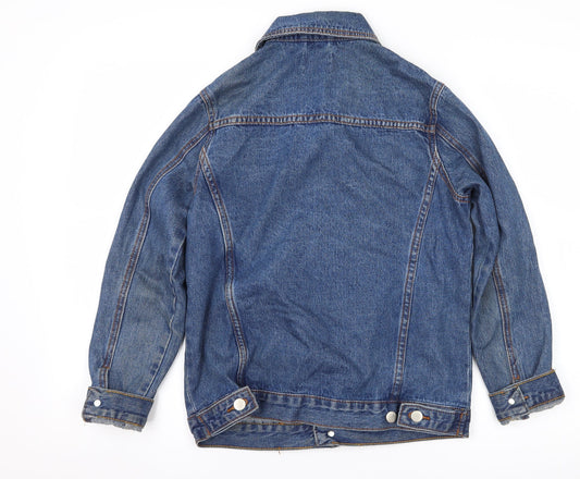 Boohoo Womens Blue Denim Jacket Size 6