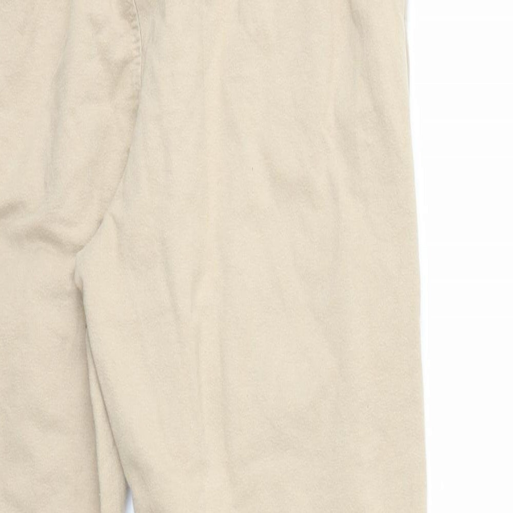 Preworn Womens Beige Sweatpants Trousers Size 23 in L25 in
