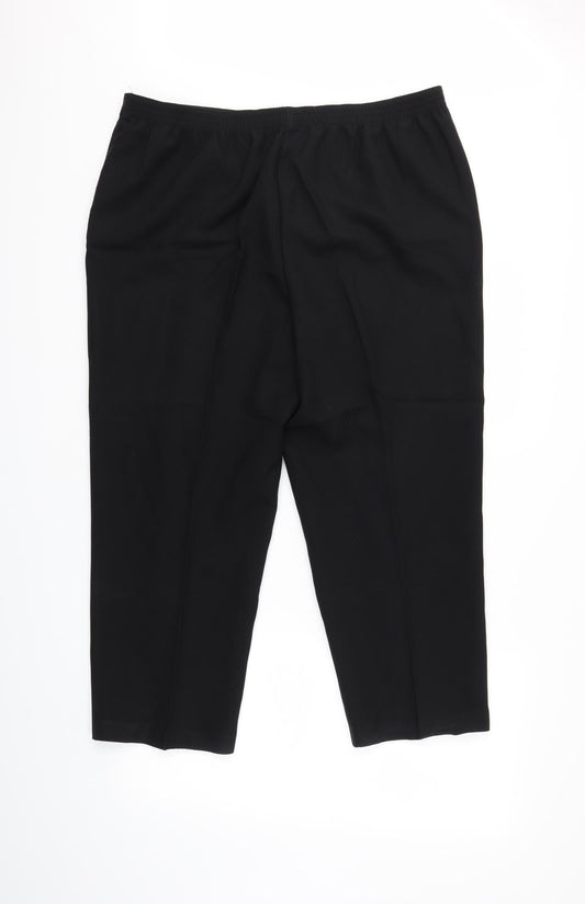 ISLE Womens Black Trousers Size 20 L23 in