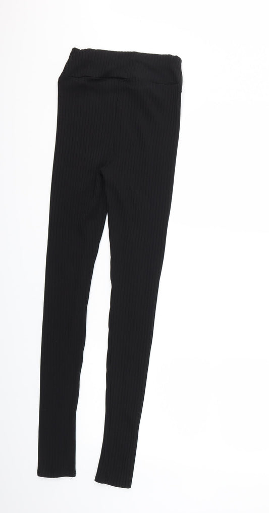 Preworn Womens Black Pedal Pusher Leggings Size 26 in L32 in
