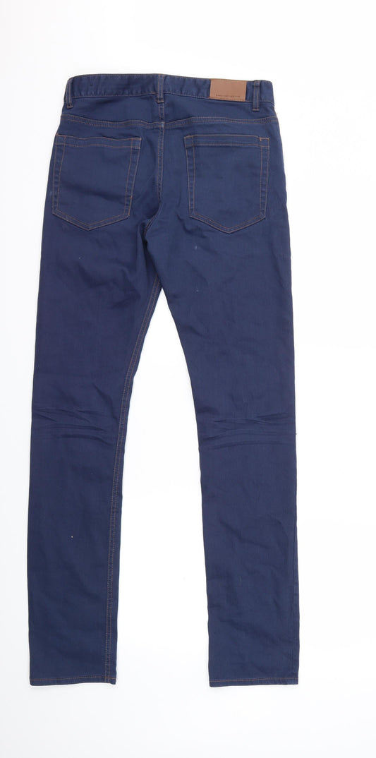 H&M Mens Blue Denim Skinny Jeans Size 16