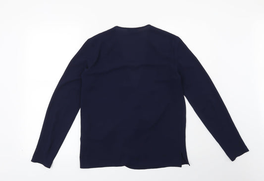 Topshop Womens Blue Basic Blouse Size 8