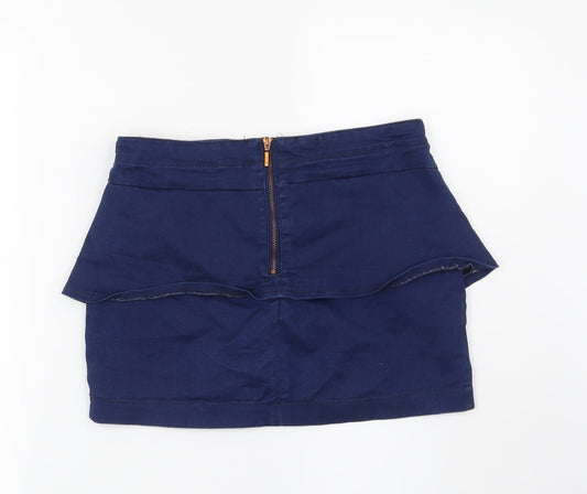 Bershka Womens Blue Mini Skirt Size M