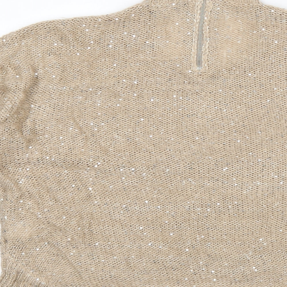 Jane Norman Womens Brown Pullover Jumper Size 14