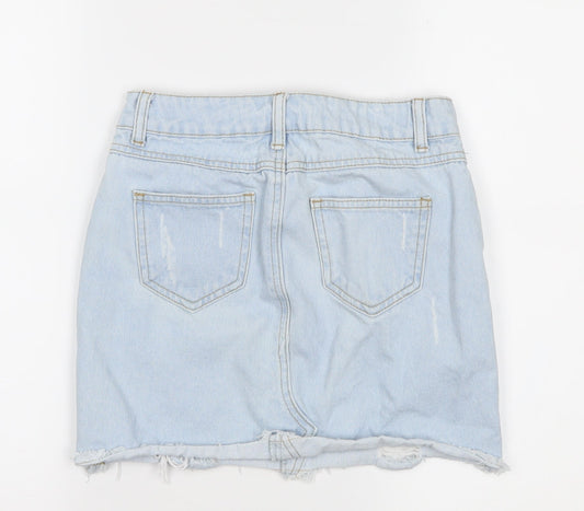 generation Girls Blue Denim Straight & Pencil Skirt Size 11 Years