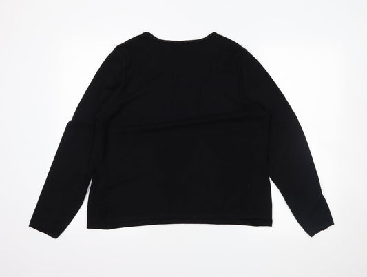 Preworn Womens Black Pullover Jumper Size L
