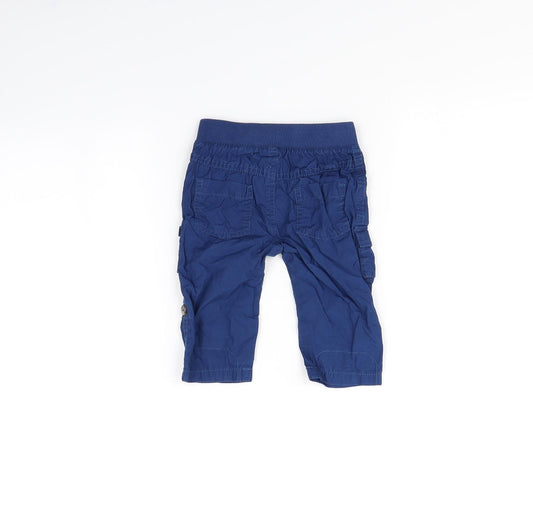 F&F Boys Blue Capri Trousers Size 6-9 Months