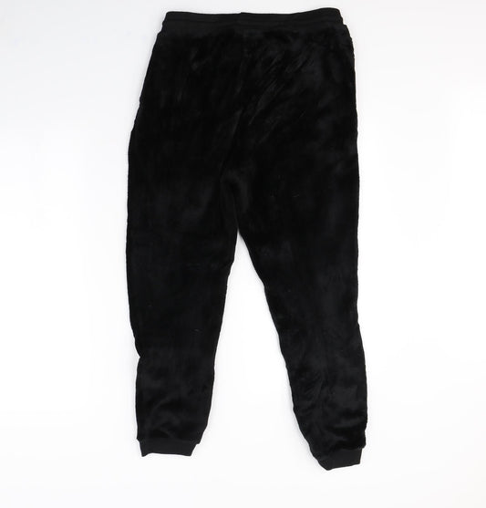 cisono Womens Black Jogger Trousers Size M L23 in