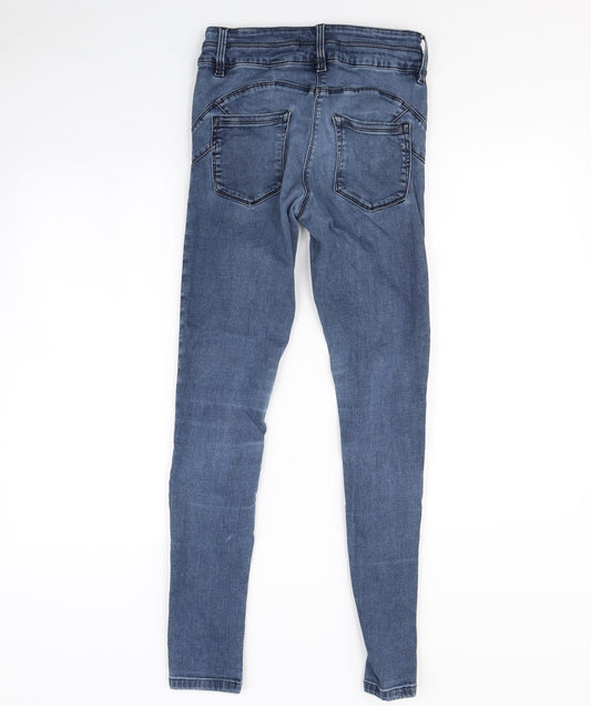 Preworn Womens Blue Skinny Jeans Size 10 L28 in