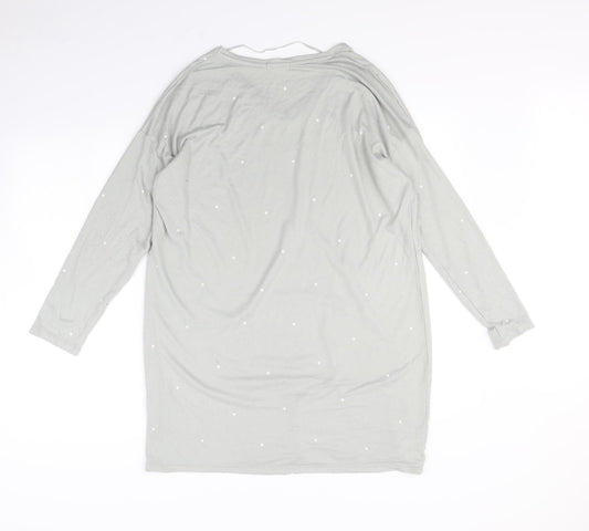 Oysho Womens Green Polka Dot Pullover Jumper Size S