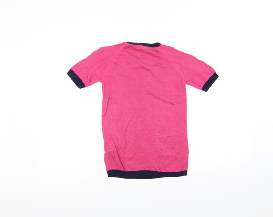 Store Twenty One Girls Pink Pullover Jumper Size 5-6 Years