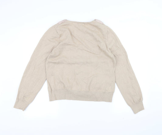 grey osbourn Womens Brown Pullover Jumper Size 16