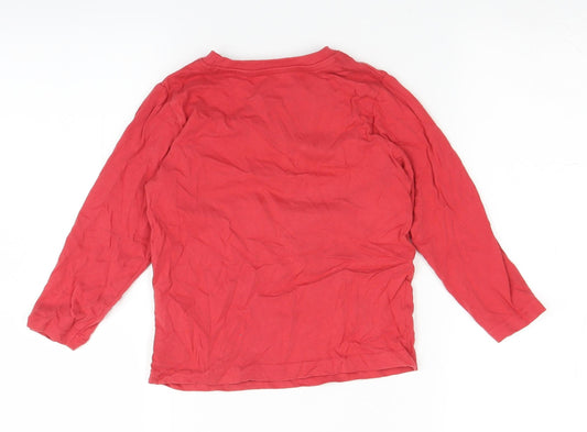 Nutmeg Boys Red Basic T-Shirt Size 3-4 Years