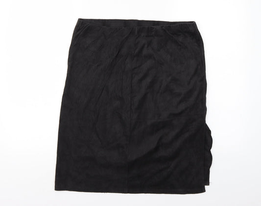 Preworn Womens Black A-Line Skirt