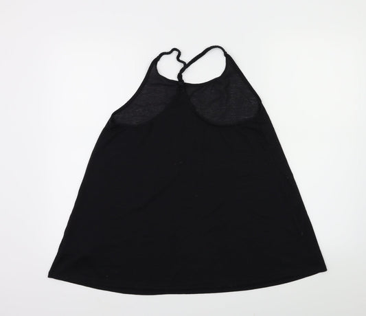 Topshop Womens Black Basic Tank Size S
