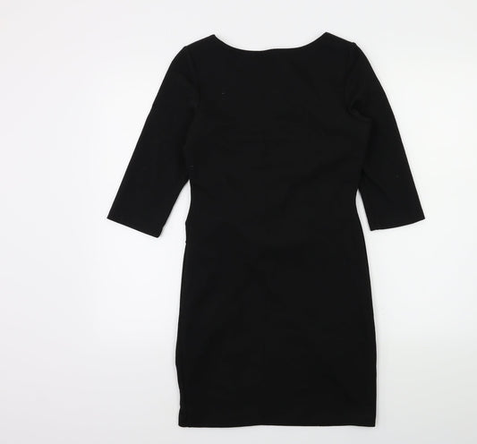NEXT Womens Black Bodycon Size 6 - Knot detail