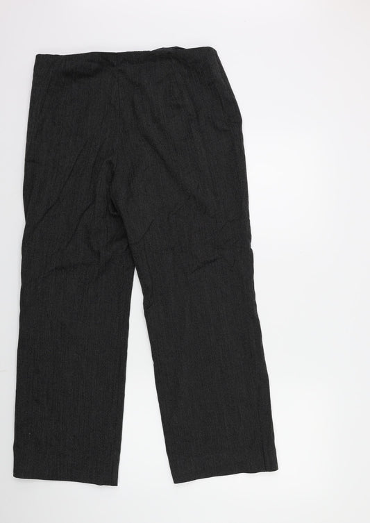 Marks and Spencer Womens Black Trousers Size 14 L26 in