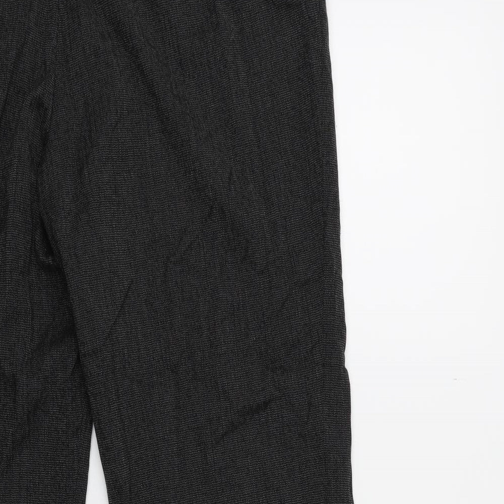 Marks and Spencer Womens Black Trousers Size 14 L26 in