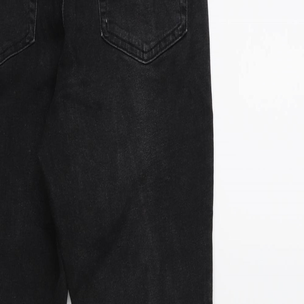 Denim & Co. Womens Black Denim Skinny Jeans Size 14 L28 in