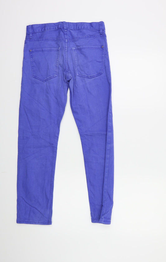 H&M Girls Blue Denim Straight Jeans Size 12 Years