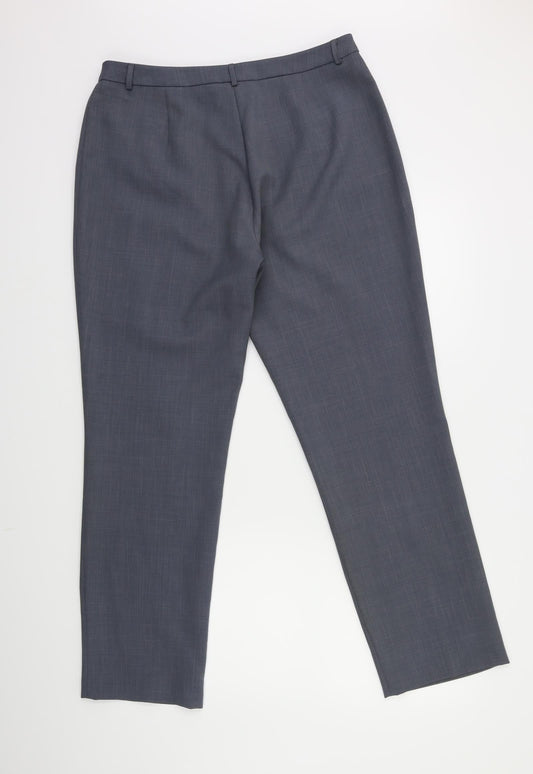 Preworn Womens Grey Trousers Size 16 L28 in