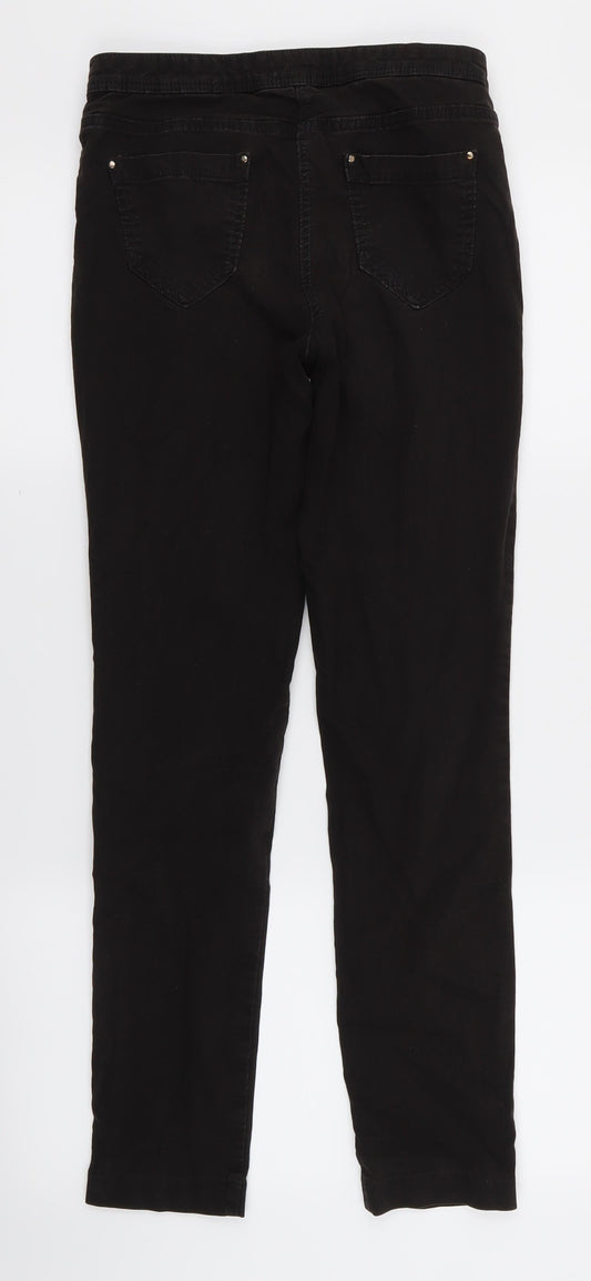F&F Womens Black Skinny Jeans Size 8 L27 in