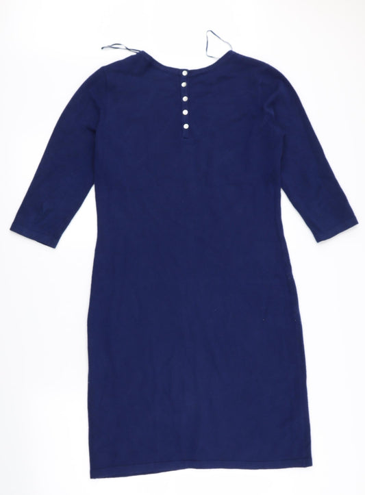 Seven lemon Womens Blue Fit & Flare Size L