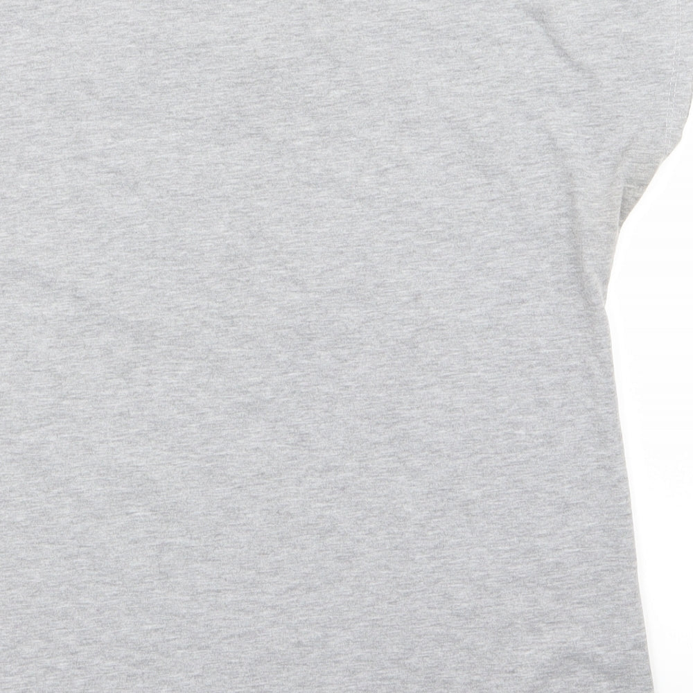 Fashion House Womens Grey Basic T-Shirt Size S