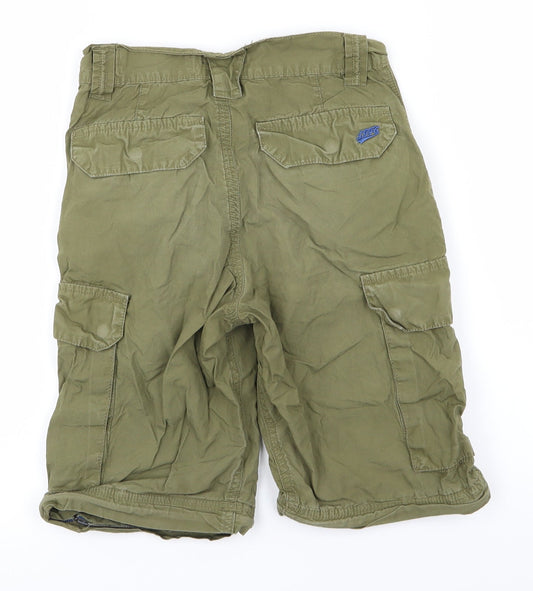 H&M Boys Green Cargo Shorts Size 6-7 Years
