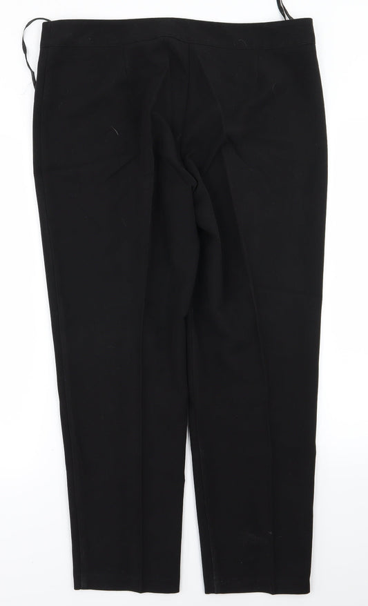 Classic Womens Black Trousers Size 16 L24 in