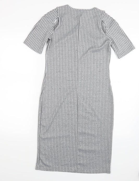 Atmosphere Womens Grey Shirt Dress Size 12