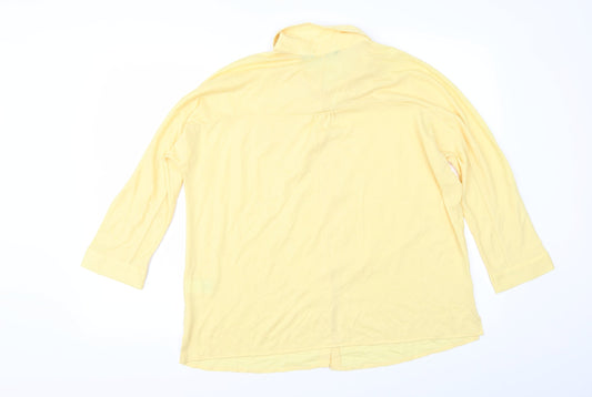 NEXT Womens Yellow Tunic Button-Up Size 12