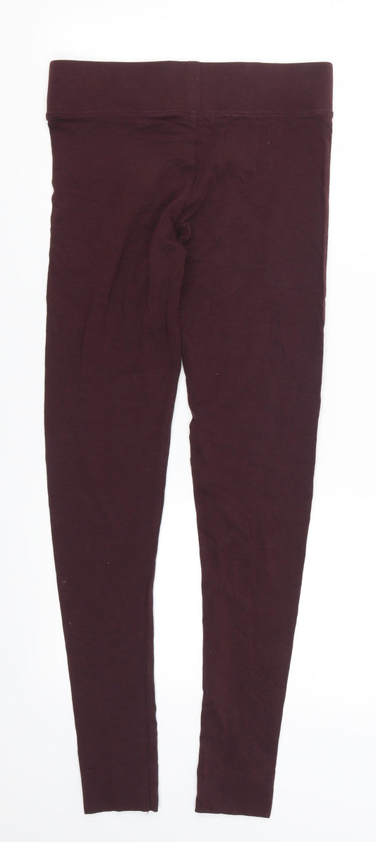 Marks and Spencer Womens Purple Carrot Leggings Size 8 L29 in
