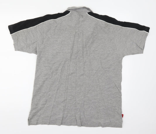 Umbro Mens Grey    Polo Size M