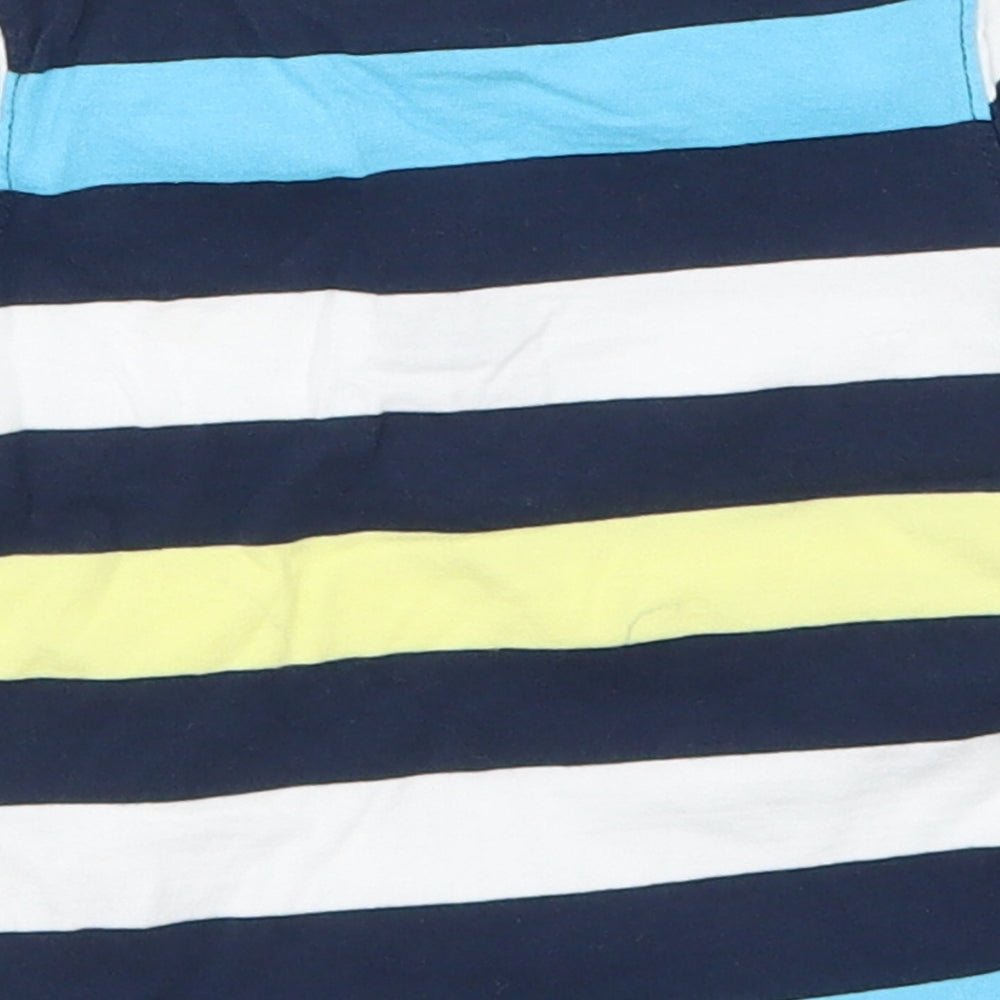 George Boys Blue Striped Basic T-Shirt Size 9-12 Months - Rugby