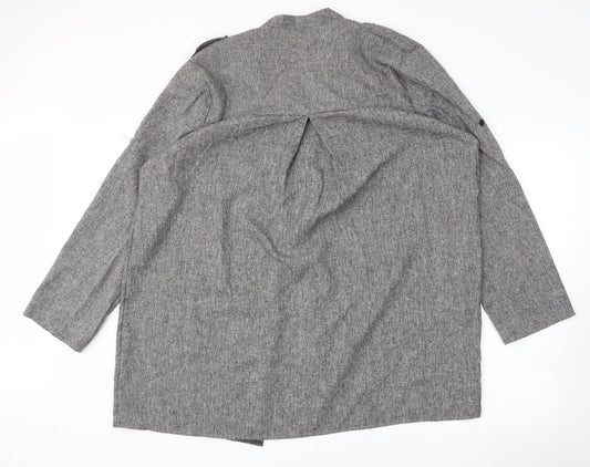 Preworn Womens Grey Jacket Blazer Size XL