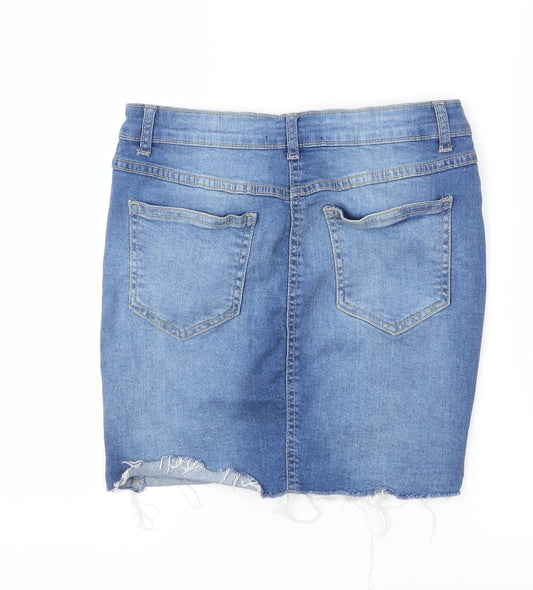 PARISIAN Womens Blue A-Line Skirt Size 10