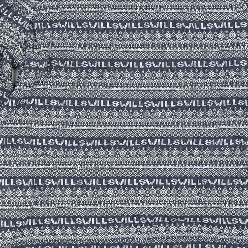 Womens UK 8 Regular Jack Wills Blue Pullover Sweatshirt
