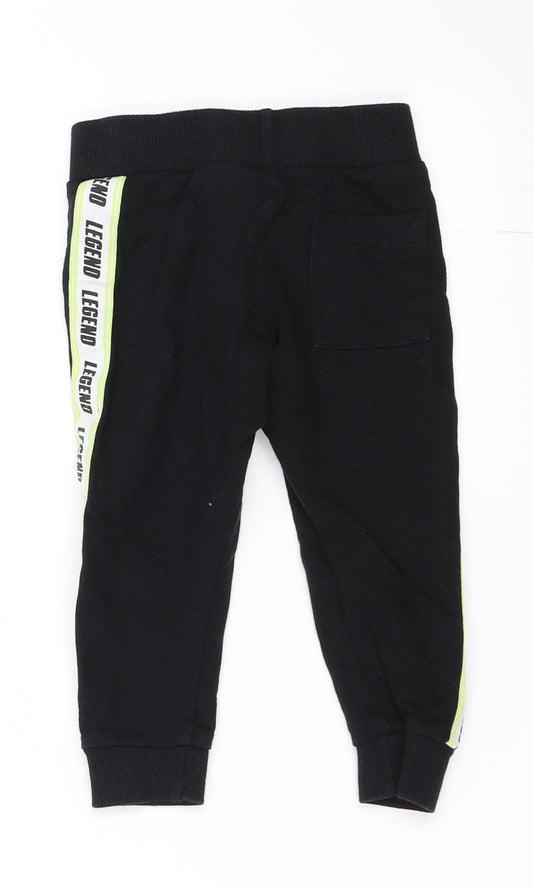 Studio Boys Black Jogger Trousers Size 2 Years