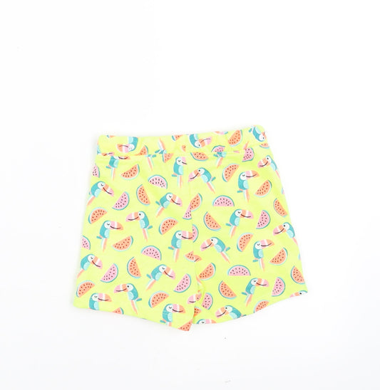 PEP&CO Girls Yellow Cropped Trousers Size 18-24 Months - watermelon shorts