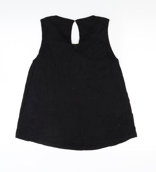 H&M Womens Black Jersey Basic Tank Size S