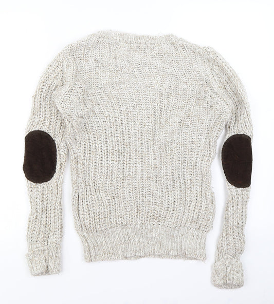 Blonde + Blonde Womens Beige Pullover Jumper Size 8