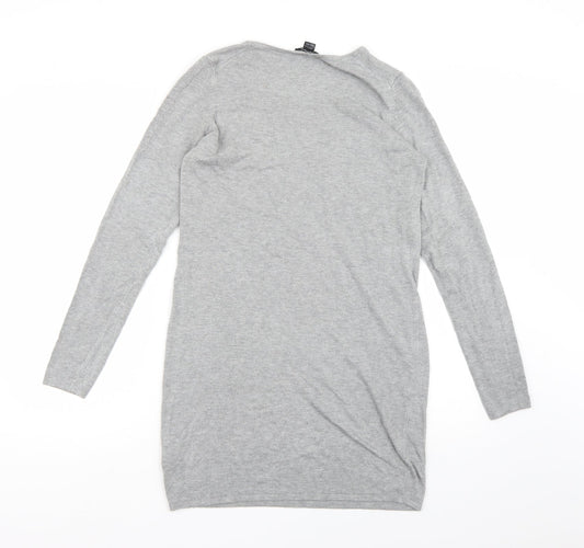ESMARA Womens Grey Knit Jumper Dress Size 10
