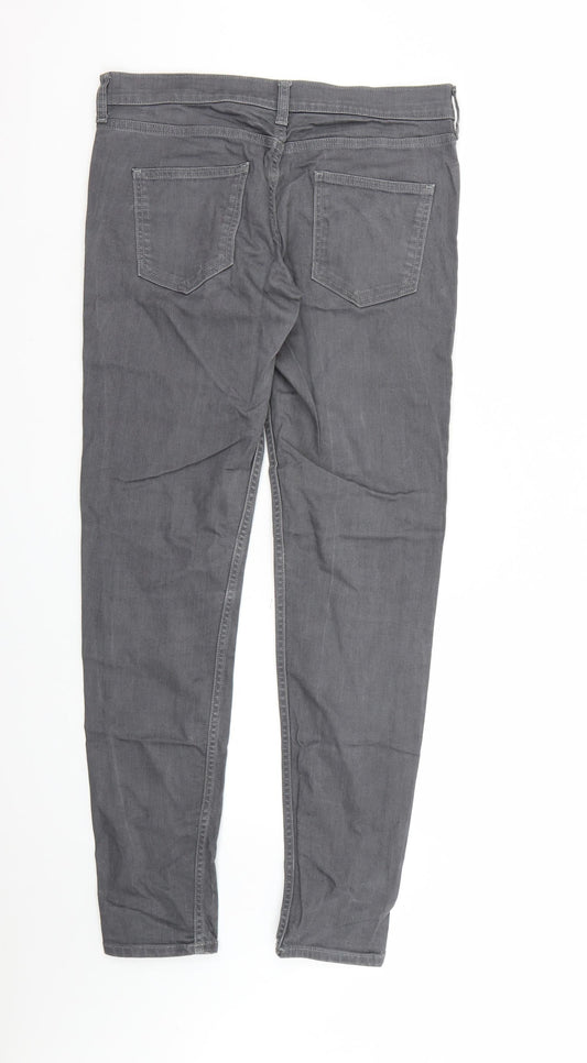 FC Jeans Womens Grey Denim Skinny Jeans Size 14 L30 in