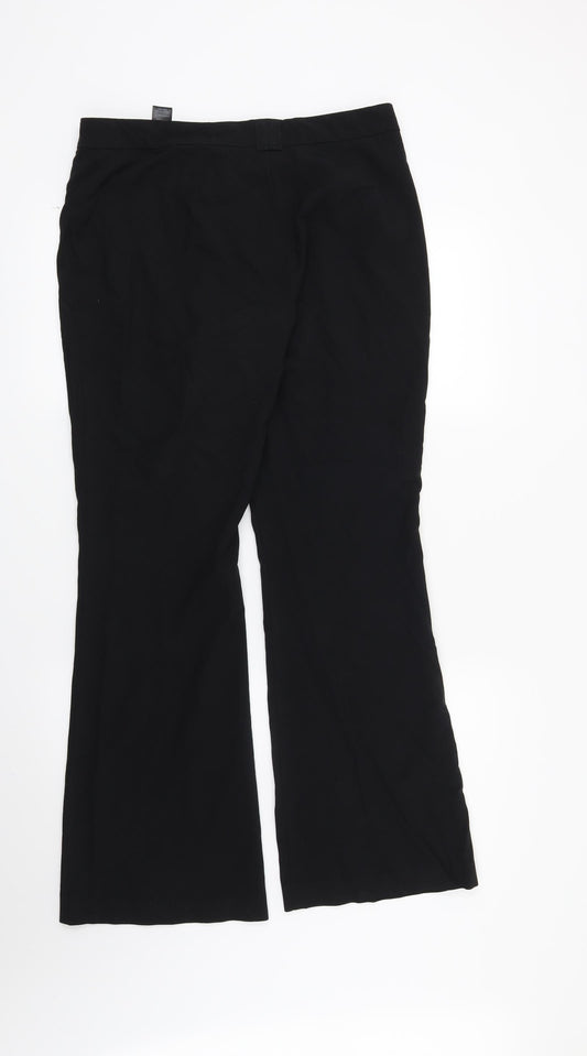Marks and Spencer Womens Black Trousers Size 12 L30 in